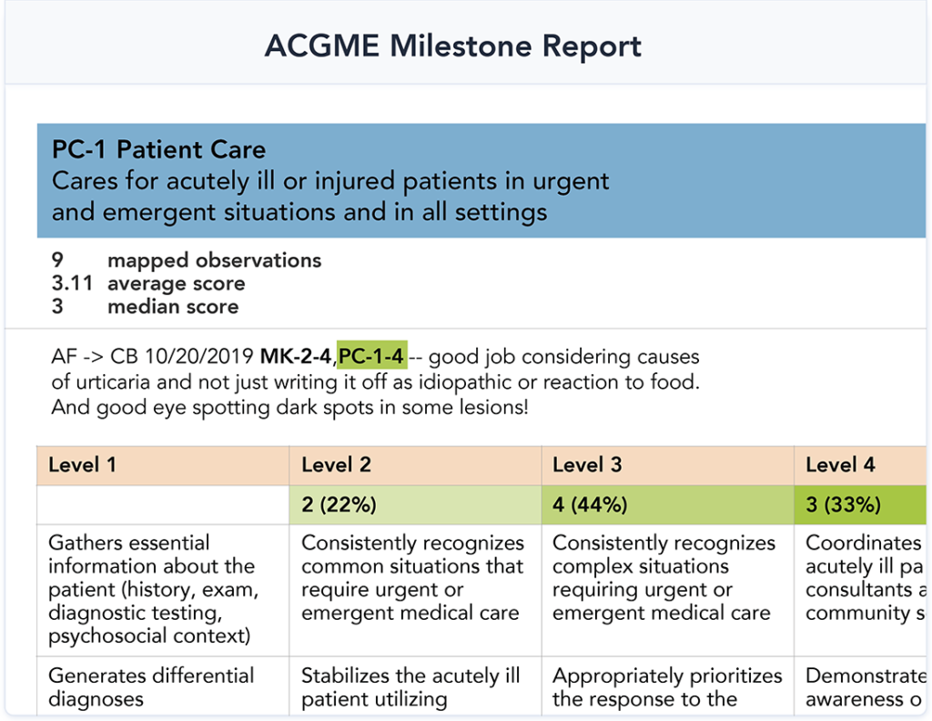 Synopteon A medical software for ACGME Competencies
